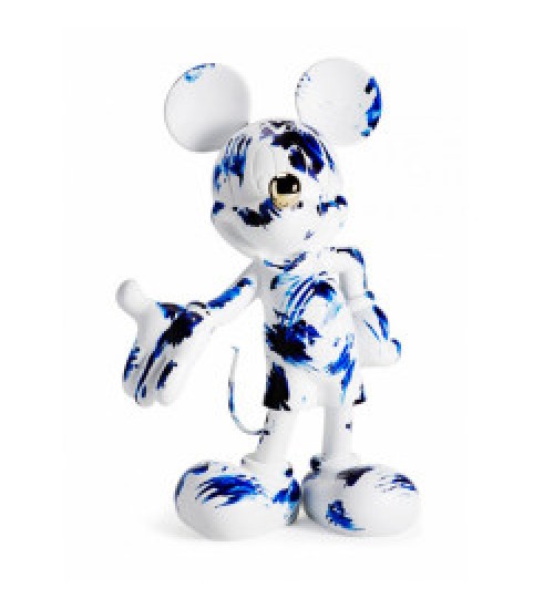 法国Leblon Delienne ONE MINUTE MICKEY 一分钟米奇 亚光白&代尔夫特蓝 60 cm